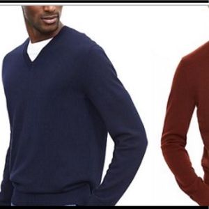 Banana Republic extra fine merino v-neck sweater